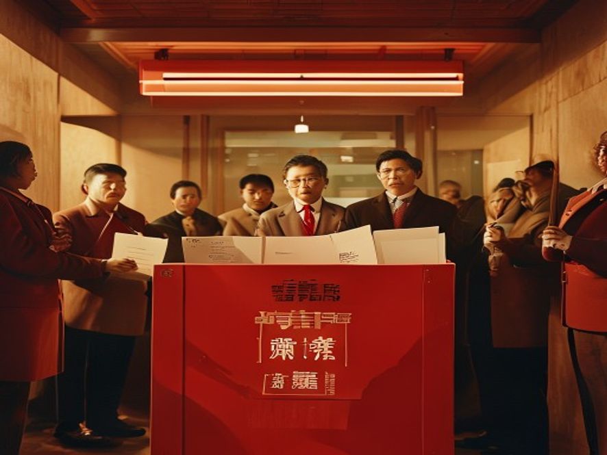 百花奖投票箱和选票