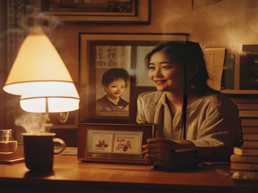 中年女性对比年轻时追剧的自己与现在的心境变化