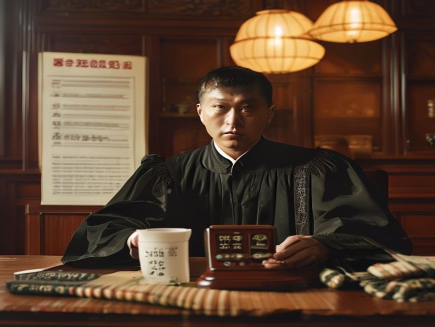 法官在法庭上宣判茉莉奶白侵权案赔偿1030万元