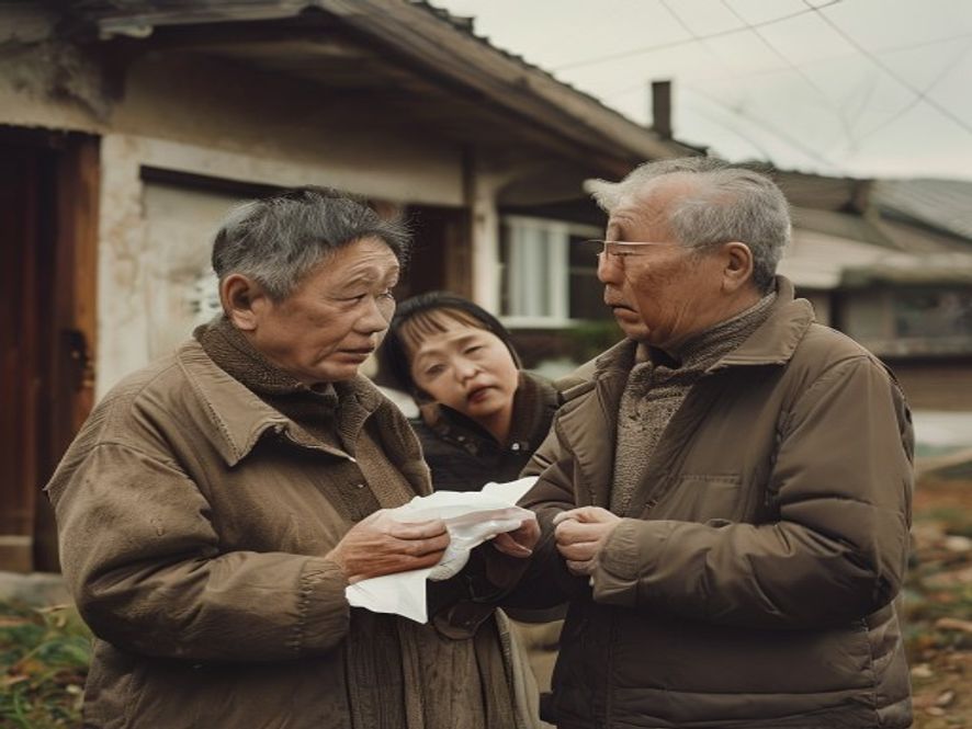 老人家属与博主见面,表达理解和支持