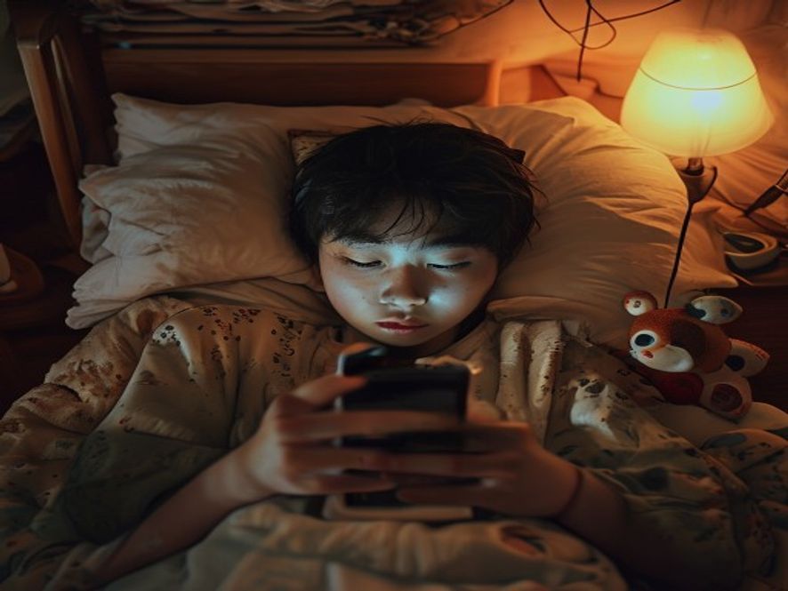 孩子刷手机到表情麻木,周围堆满玩具却毫无兴趣